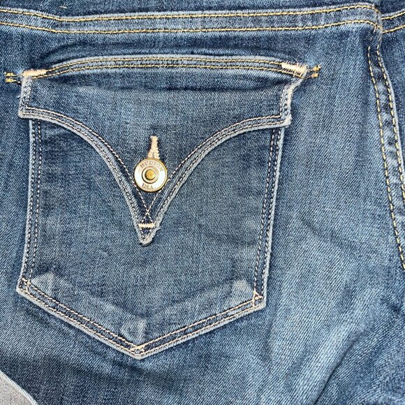 Vintage Y2K HUDSON CROXLEY MID THIGH SHORT - STEEL - Shade A - EUC - Size 25 - Picture 8 of 15